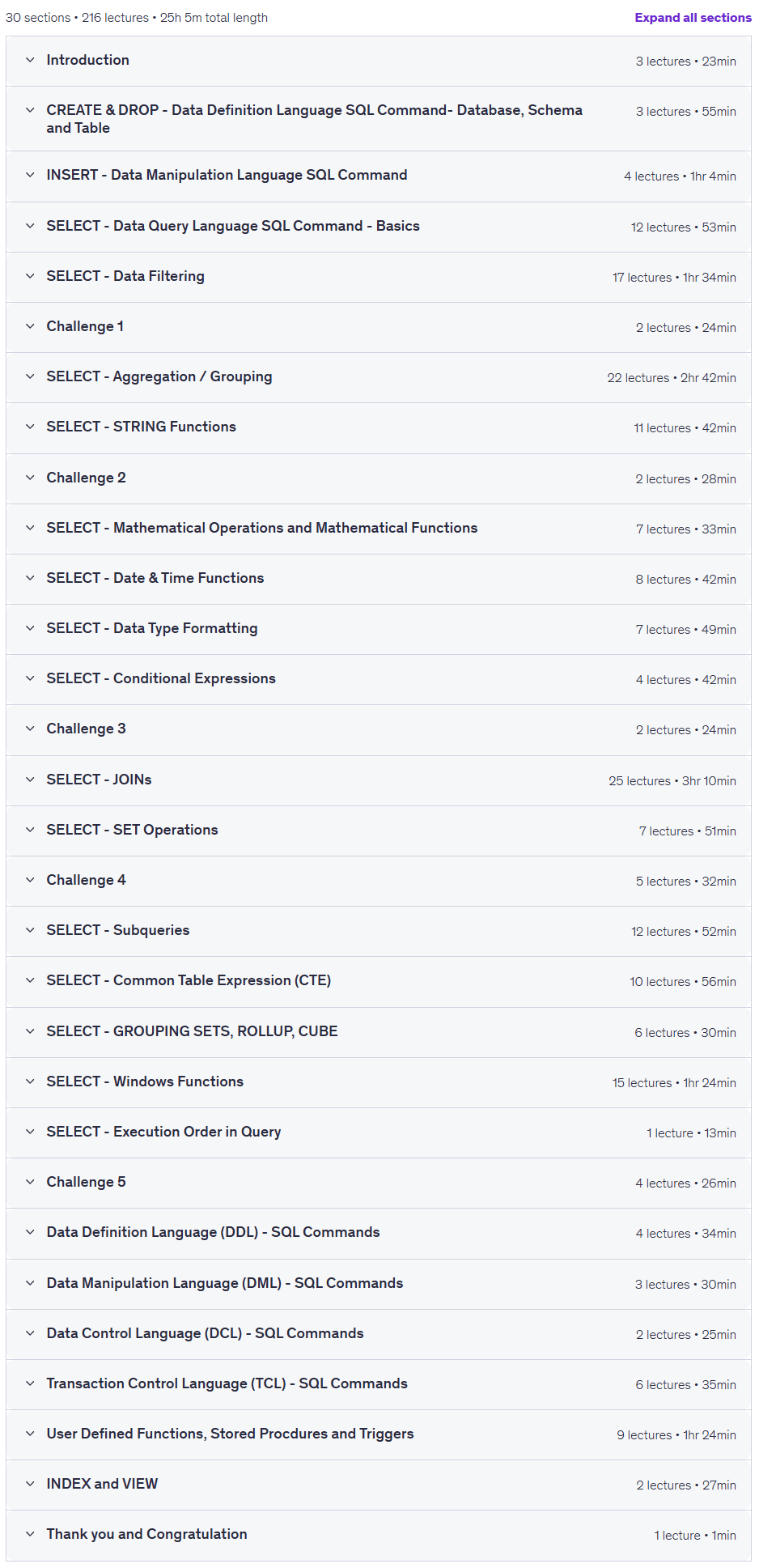 Complete SQL Bootcamp : Go from Beginner to Advanced in 2026