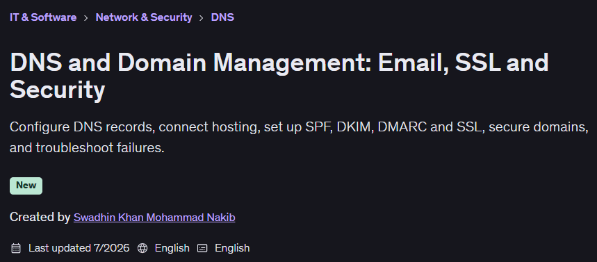 DNS and Domain Management: Email SSL and Security