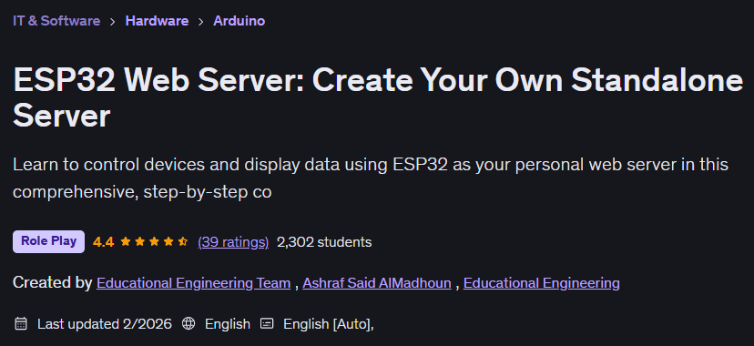 ESP32 Web Server: Create Your Own Standalone Server