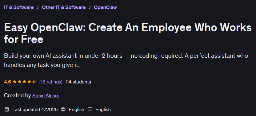 Easy OpenClaw: Create An Employee Who Works for Free