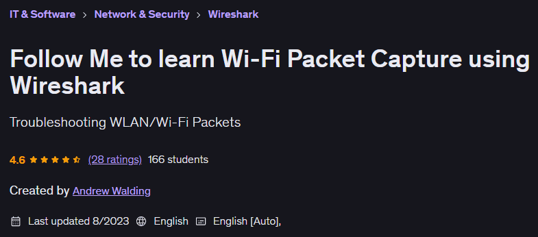 Follow Me to learn Wi-Fi Packet Capture using Wireshark