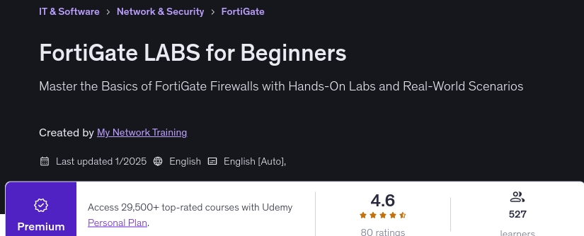 FortiGate LABS for Beginners