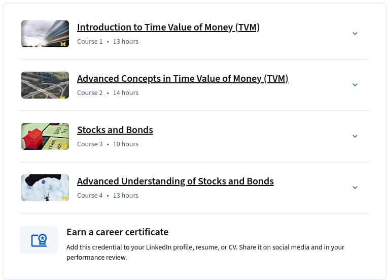 Foundational Finance for Strategic Decision Making Specialization