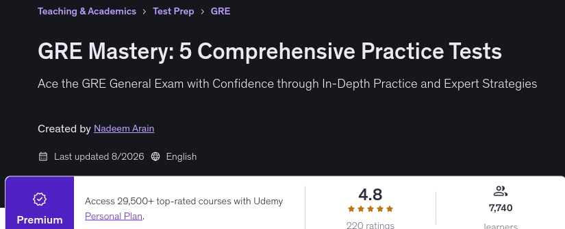 GRE Mastery_ 5 Comprehensive Practice Tests