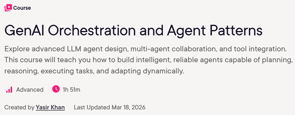 GenAI Orchestration and Agent Patterns