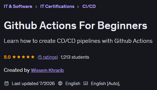 Github Actions For Beginners