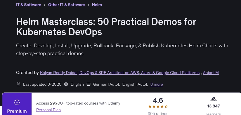 Helm Masterclass_ 50 Practical Demos for Kubernetes DevOps