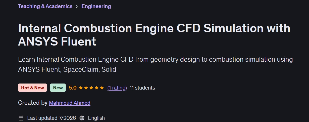 Internal Combustion Engine CFD Simulation with ANSYS Fluent