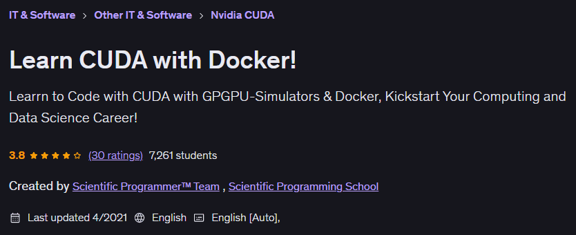 Learn CUDA with Docker!