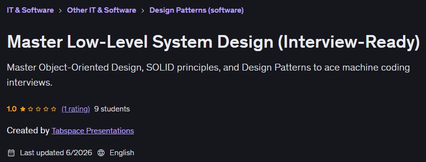 Master Low-Level System Design (Interview-Ready)