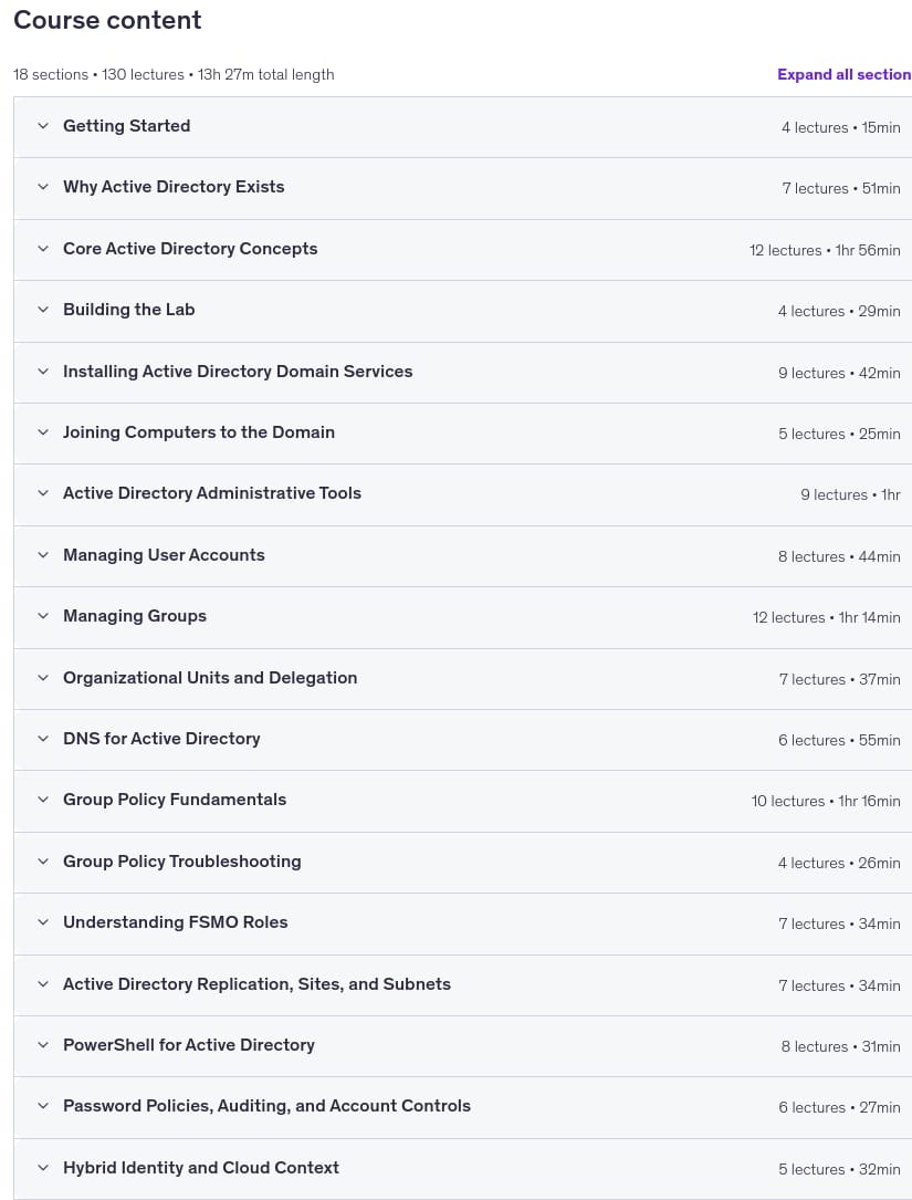 Microsoft Active Directory_ The Complete AD DS Masterclass