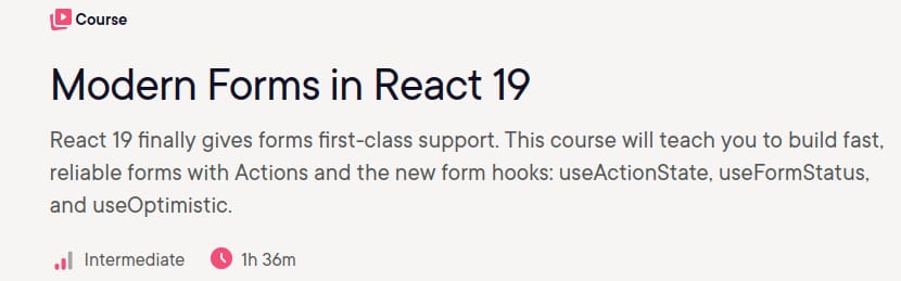 Modern Forms in React 19