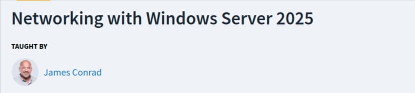 Networking with Windows Server 2025