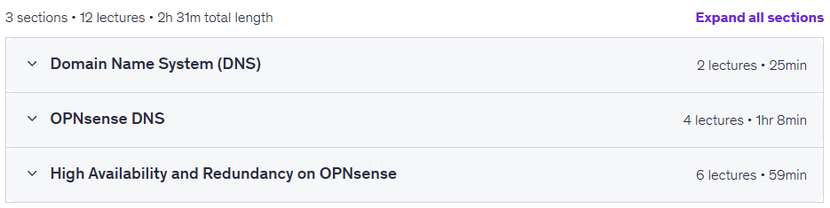 Official OPNsense course: DNS & High Availability