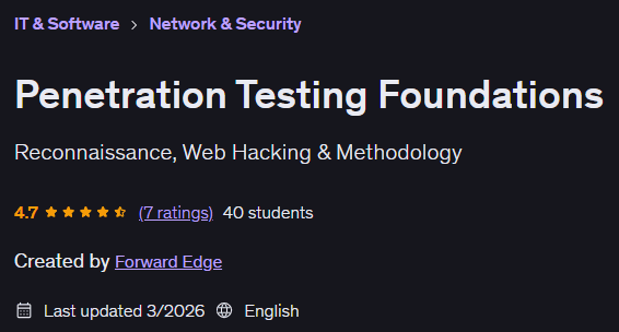 Penetration Testing Foundations