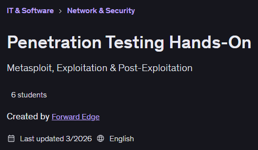 Penetration Testing Hands-On