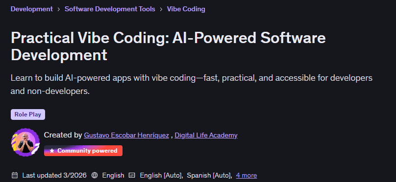 Practical Vibe Coding: AI-Powered Software Development