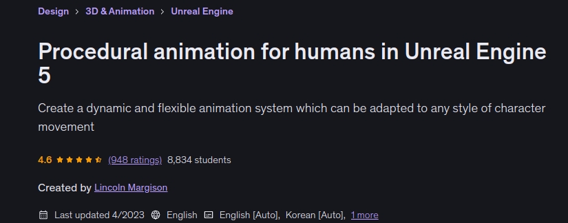 Procedural animation for humans in Unreal Engine 5