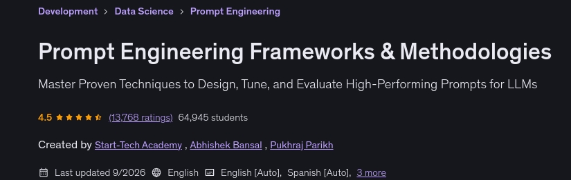 Prompt Engineering Frameworks & Methodologies