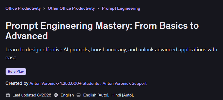 Prompt Engineering Mastery: From Basics to Advanced
