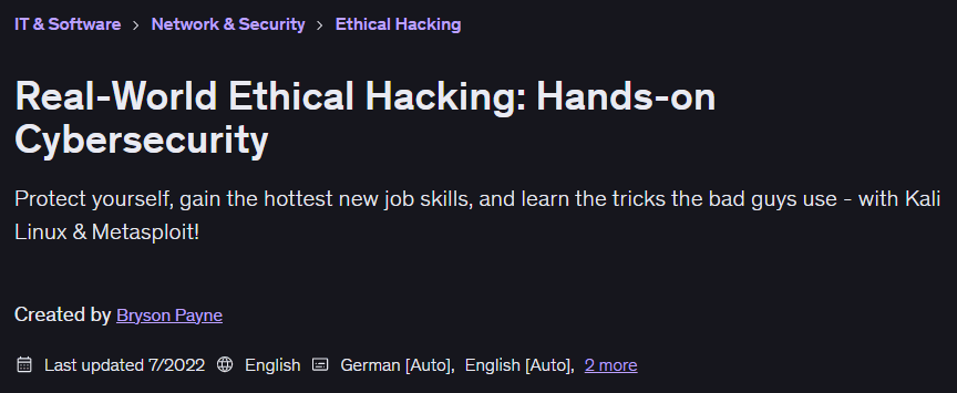 Real-World Ethical Hacking: Hands-on Cybersecurity