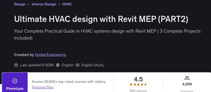 Ultimate HVAC design with Revit MEP (PART2)