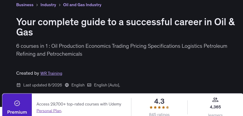 Your complete guide to a successful career in Oil & Gas