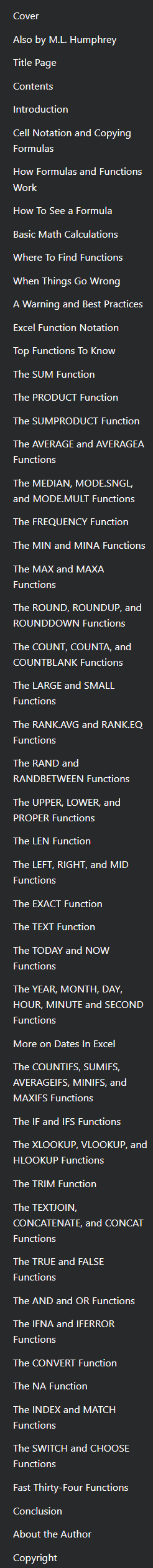 102 Useful Excel 365 Functions