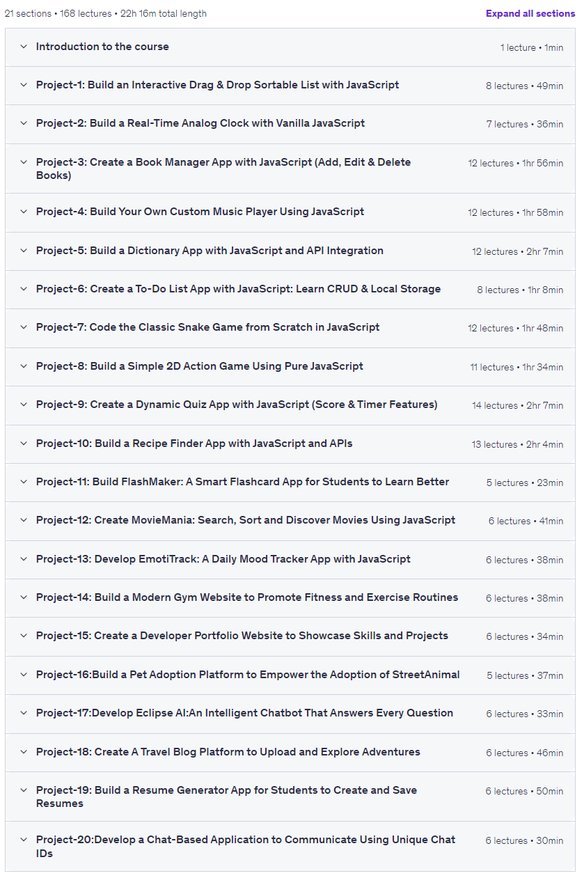 20 JavaScript Projects: Build Real Apps for Portfolio Today