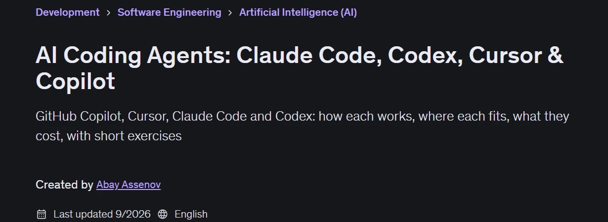 AI Coding Agents: Claude Code Codex Cursor & Copilot