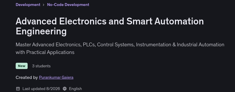 Advanced Electronics and Smart Automation Engineering