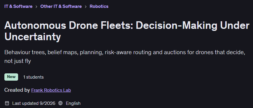 Autonomous Drone Fleets: Decision-Making Under Uncertainty