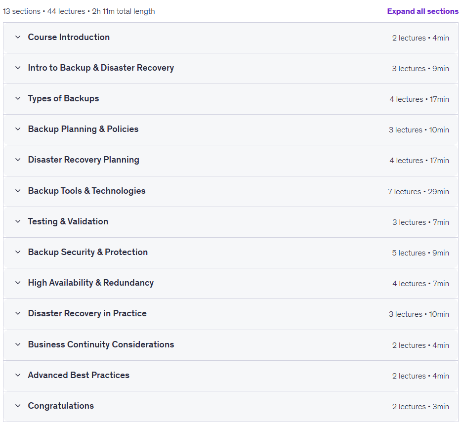 Backup & Disaster Recovery: For Beginners