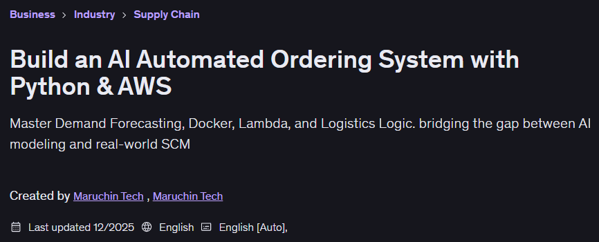 Build an AI Automated Ordering System with Python & AWS