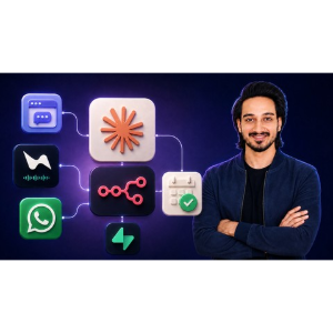 "Claude + n8n MCP — Build a Production-Ready AI Receptionist" is a course published by Udemy that teaches how to combine Claude, n8n automation, and the Model Context Protocol (MCP). You will learn to connect an AI model to external tools, business data, APIs, and automated workflows, enabling the receptionist to understand requests, retrieve relevant information, and execute actions across connected services. Key concepts such as MCP integration, tool calling, context management, workflow orchestration, data handling, automation logic, and error management are covered. You will learn how to structure AI-driven workflows for seamless, reliable interactions and adapt the system to diverse business needs. You will design a multi-channel receptionist architecture, connect Claude to n8n and Supabase via MCP, and build reusable workflows for appointment scheduling, database operations, and an AI agent equipped with memory, tools, and safety guardrails. Next, you will set up and deploy a web chat receptionist featuring calendar synchronization, email automation, staff controls, and human handoff capabilities. You will then build, harden, and launch a production-ready WhatsApp AI receptionist that utilizes OAuth and supports end-to-end appointment booking verification. Finally, you will create a voice-based receptionist using Vapi, implement call safety controls, and execute a complete appointment booking over the phone. By going through the development process, you will gain hands-on experience transforming the concept of an AI assistant into a connected automation solution capable of performing real-world tasks. You will also learn how to validate, debug, and audit AI automation workflows to ensure they are ready for production and deployment. Whether you are a developer, an automation specialist, or a business professional interested in AI agents, this course provides a practical foundation for building production-ready AI receptionist workflows using Claude and n8n.