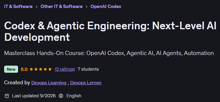 Codex & Agentic Engineering: Next-Level AI Development