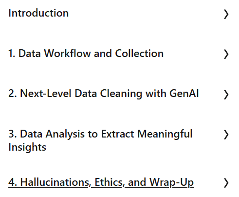 Data Analysis with Generative AI