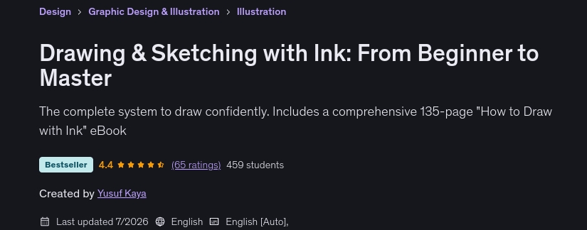 Drawing & Sketching with Ink_ From Beginner to Master