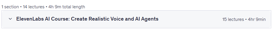 ElevenLabs AI Course: Create Realistic Voice and AI Agents
