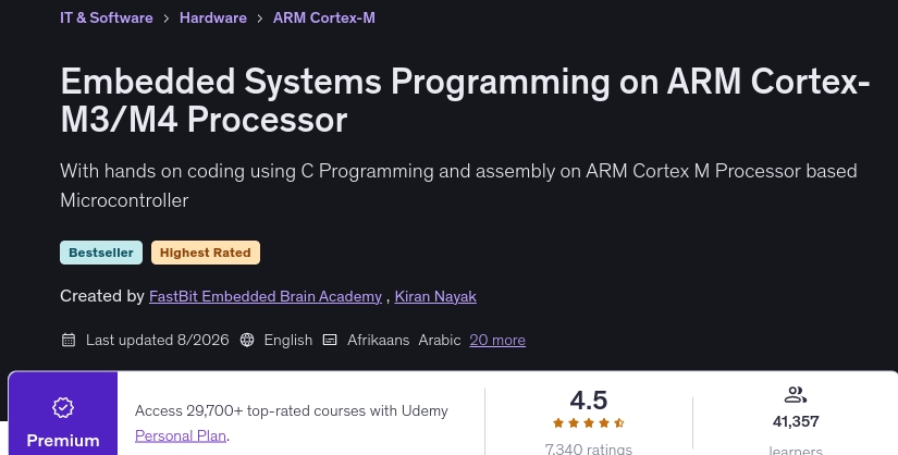 Embedded Systems Programming on ARM Cortex-M3_M4 Processor