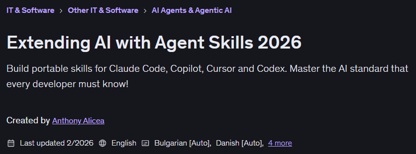 Extending AI with Agent Skills 2026