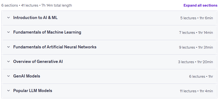Generative AI for Beginners AI ML & LLM Fundamentals