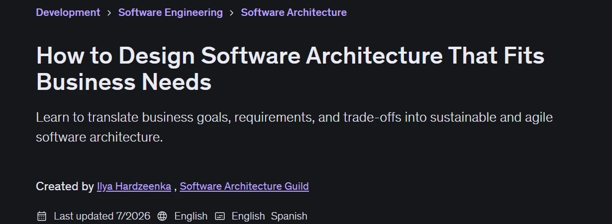 How to Design Software Architecture That Fits Business Needs