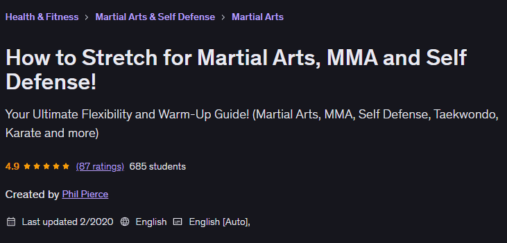 How to Stretch for Martial Arts, MMA and Self Defense! 