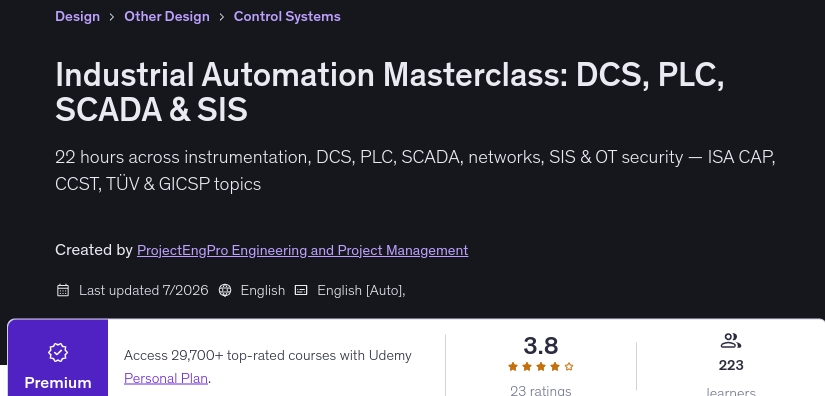 Industrial Automation Masterclass_ DCS, PLC, SCADA & SIS