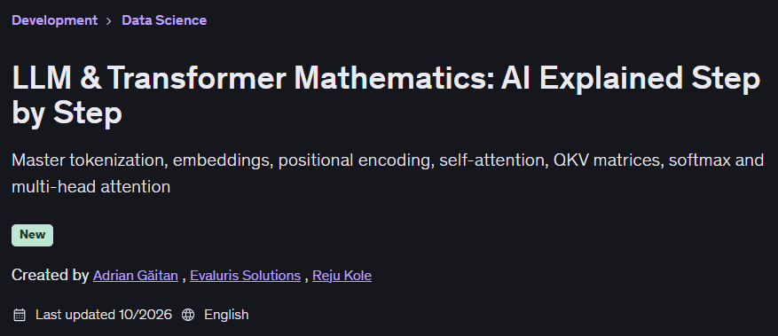 LLM & Transformer Mathematics: AI Explained Step by Step