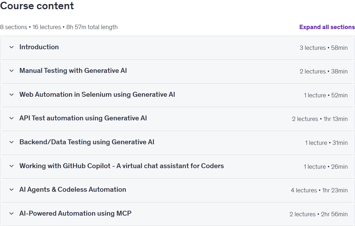 Learn Generative AI for Software Testing