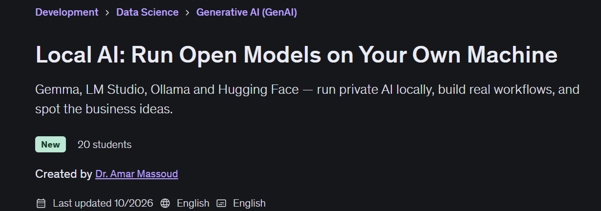 Local AI: Run Open Models on Your Own Machine