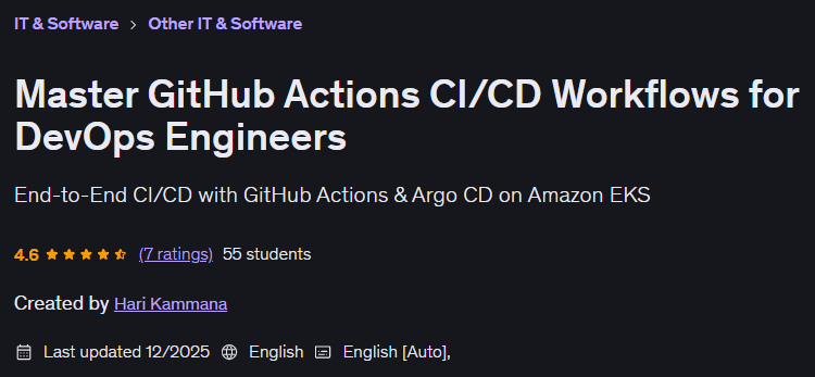 Master GitHub Actions CI/CD Workflows for DevOps Engineers