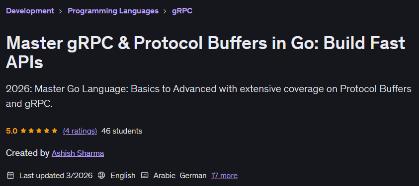 Master gRPC & Protocol Buffers in Go: Build Fast APIs